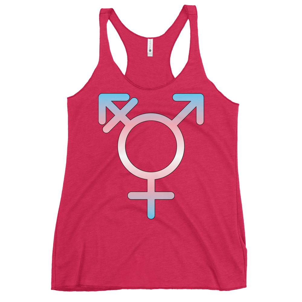 Transgender Symbol - Trans Pride Women's Racerback Tank