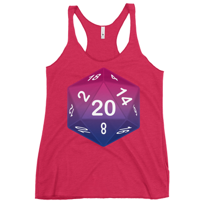 Pride Dice - Bisexual Women's Racerback Tank