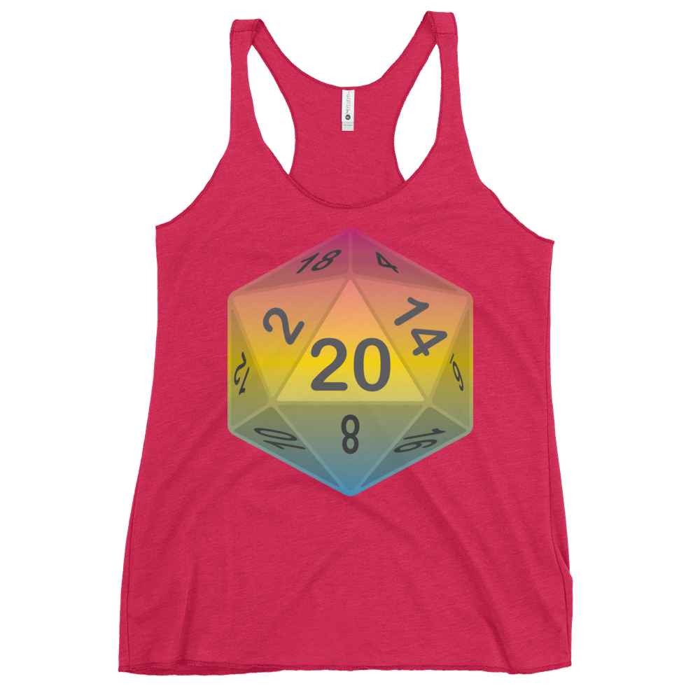 Pride Dice - Pansexual Women's Racerback Tank