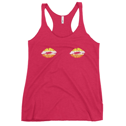 Maverique Boob Kisses Women's Racerback Tank