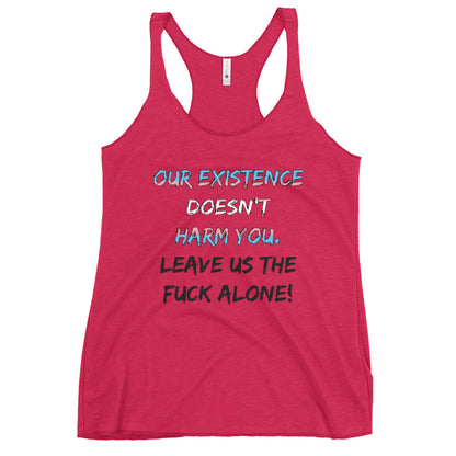 Leave Us Alone Women's Racerback Tank