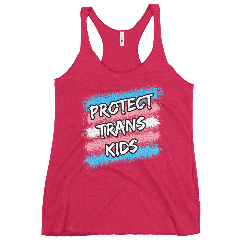 Protect Trans Kids Women's Racerback Tank