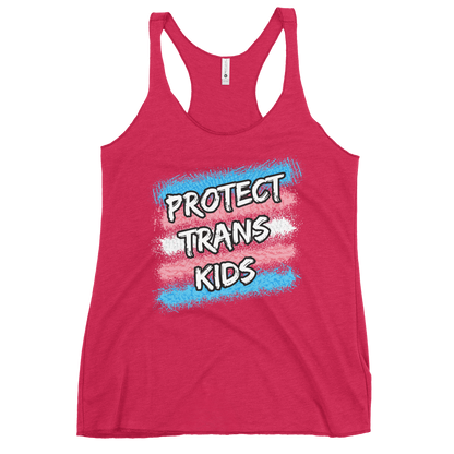 Protect Trans Kids Women's Racerback Tank