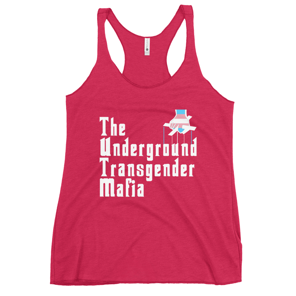 Underground Transgender Mafia Women's Racerback Tank