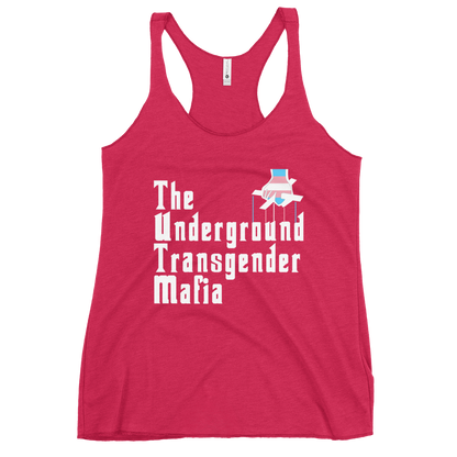 Underground Transgender Mafia Women's Racerback Tank