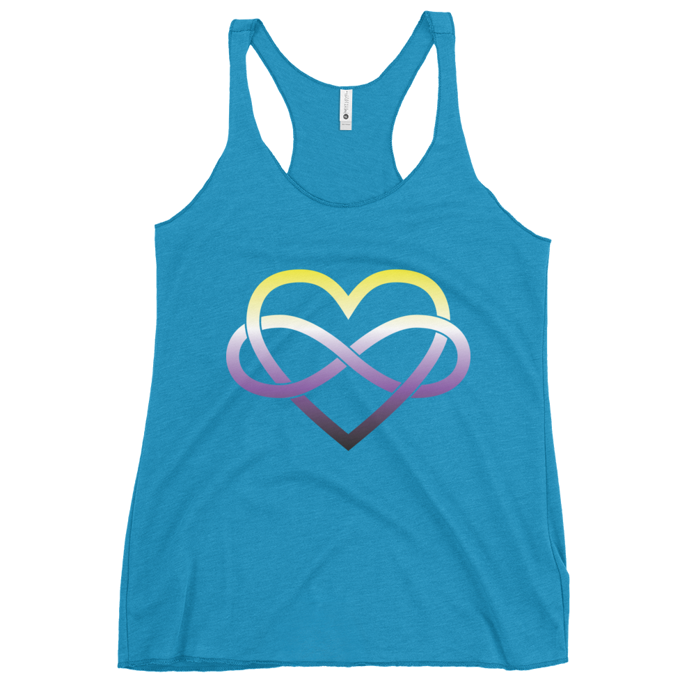 Polyamory Infinity Heart - Non-binary Women's Racerback Tank