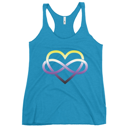 Polyamory Infinity Heart - Non-binary Women's Racerback Tank