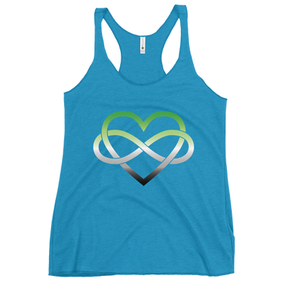 Polyamory Infinity Heart - Aromantic Women's Racerback Tank