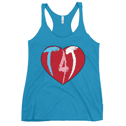 T4T Heart Women's Racerback Tank