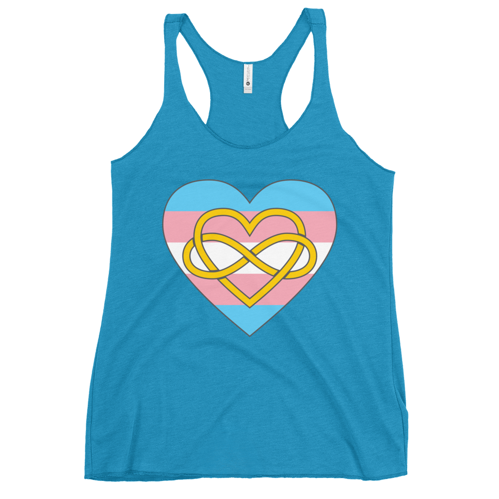 Polyamory Infinity Heart Trans Pride Women's Racerback Tank