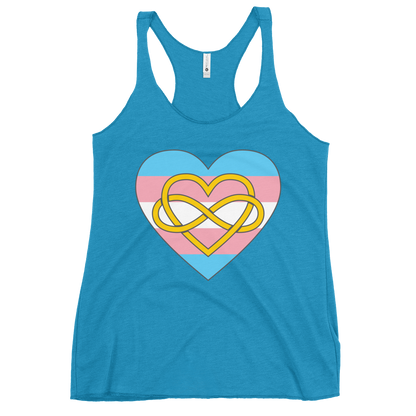 Polyamory Infinity Heart Trans Pride Women's Racerback Tank