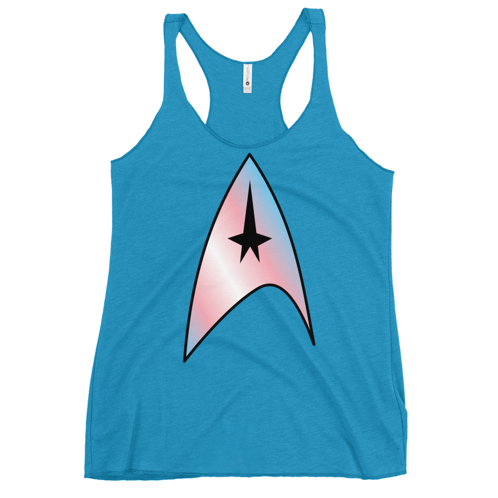 Starfleet Insignia - Trans Pride Women's Racerback Tank