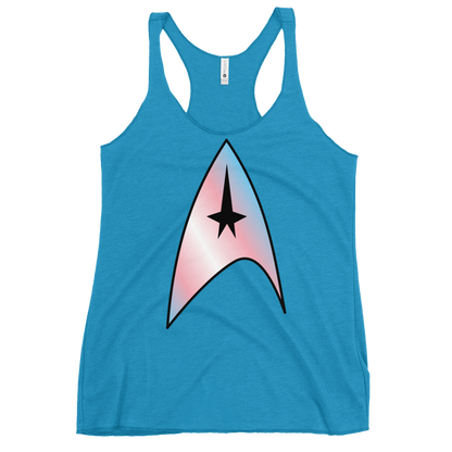 Starfleet Insignia - Trans Pride Women's Racerback Tank