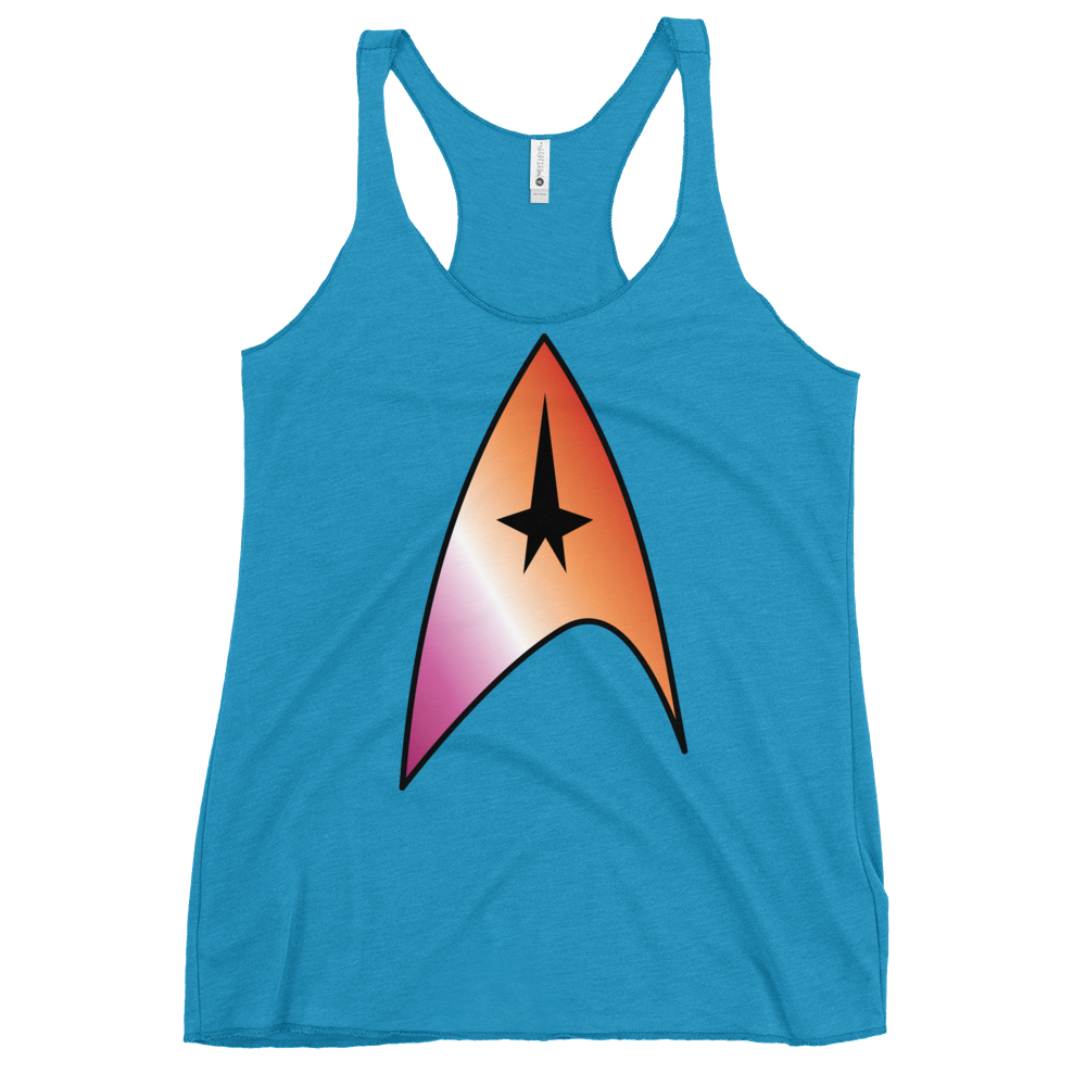 Starfleet Insignia - Lesbian Pride Women's Racerback Tank