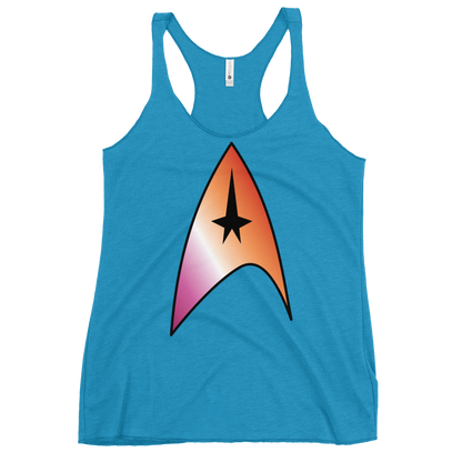 Starfleet Insignia - Lesbian Pride Women's Racerback Tank