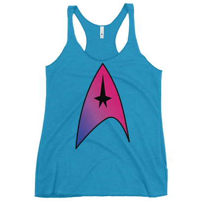 Starfleet Insignia - Bisexual Pride Women's Racerback Tank