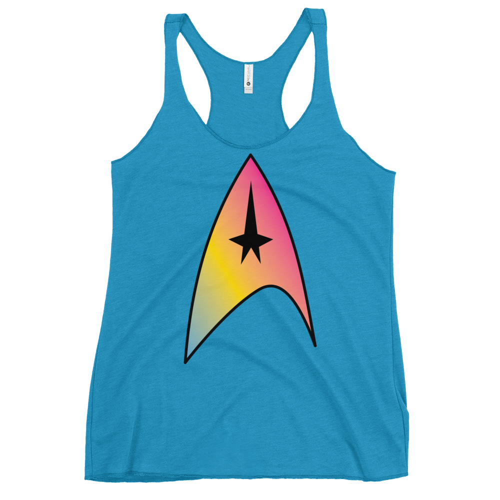 Starfleet Insignia - Pansexual Pride Women's Racerback Tank