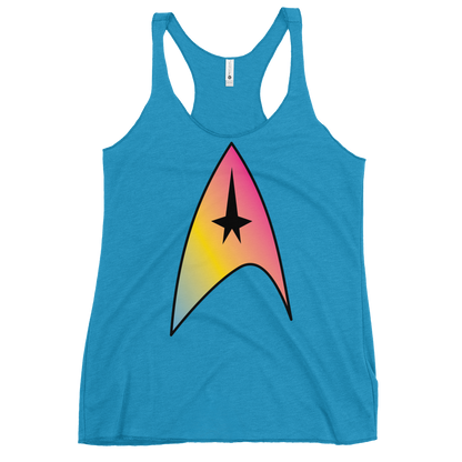 Starfleet Insignia - Pansexual Pride Women's Racerback Tank