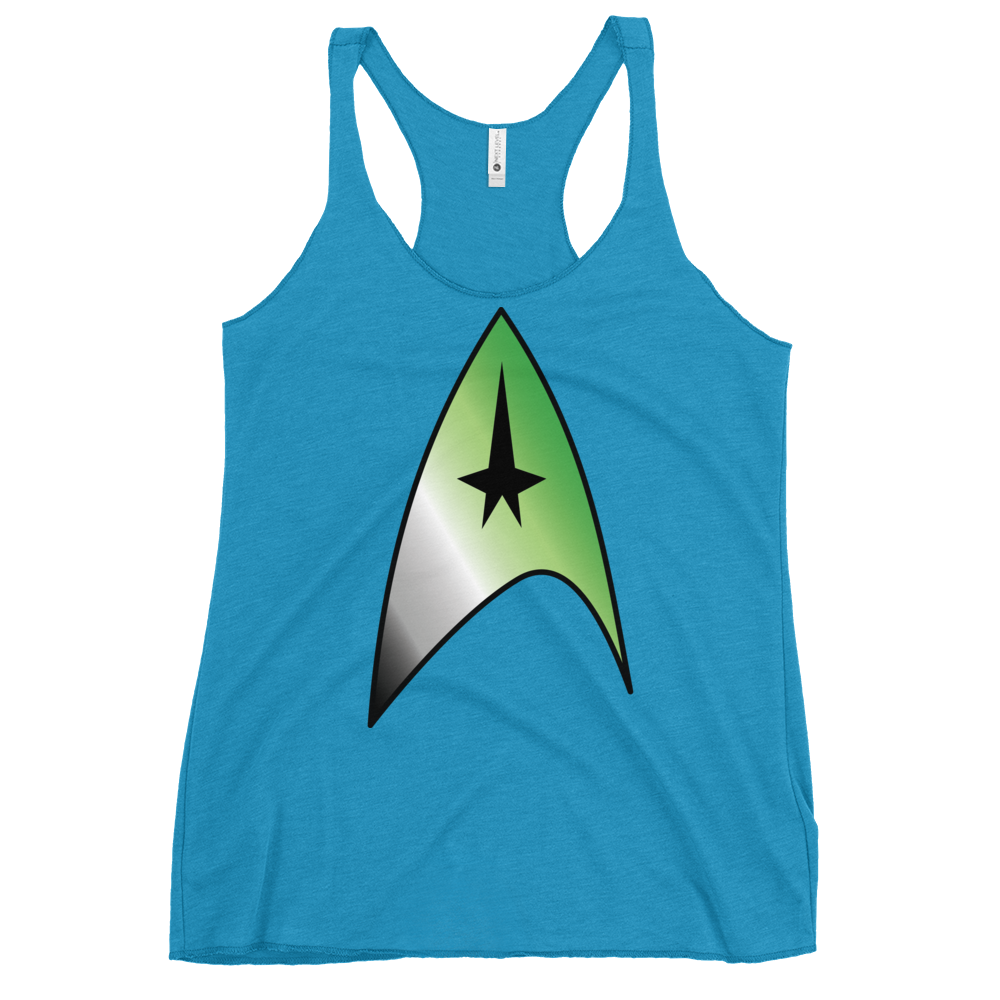 Starfleet Insignia - Aromantic Pride Women's Racerback Tank