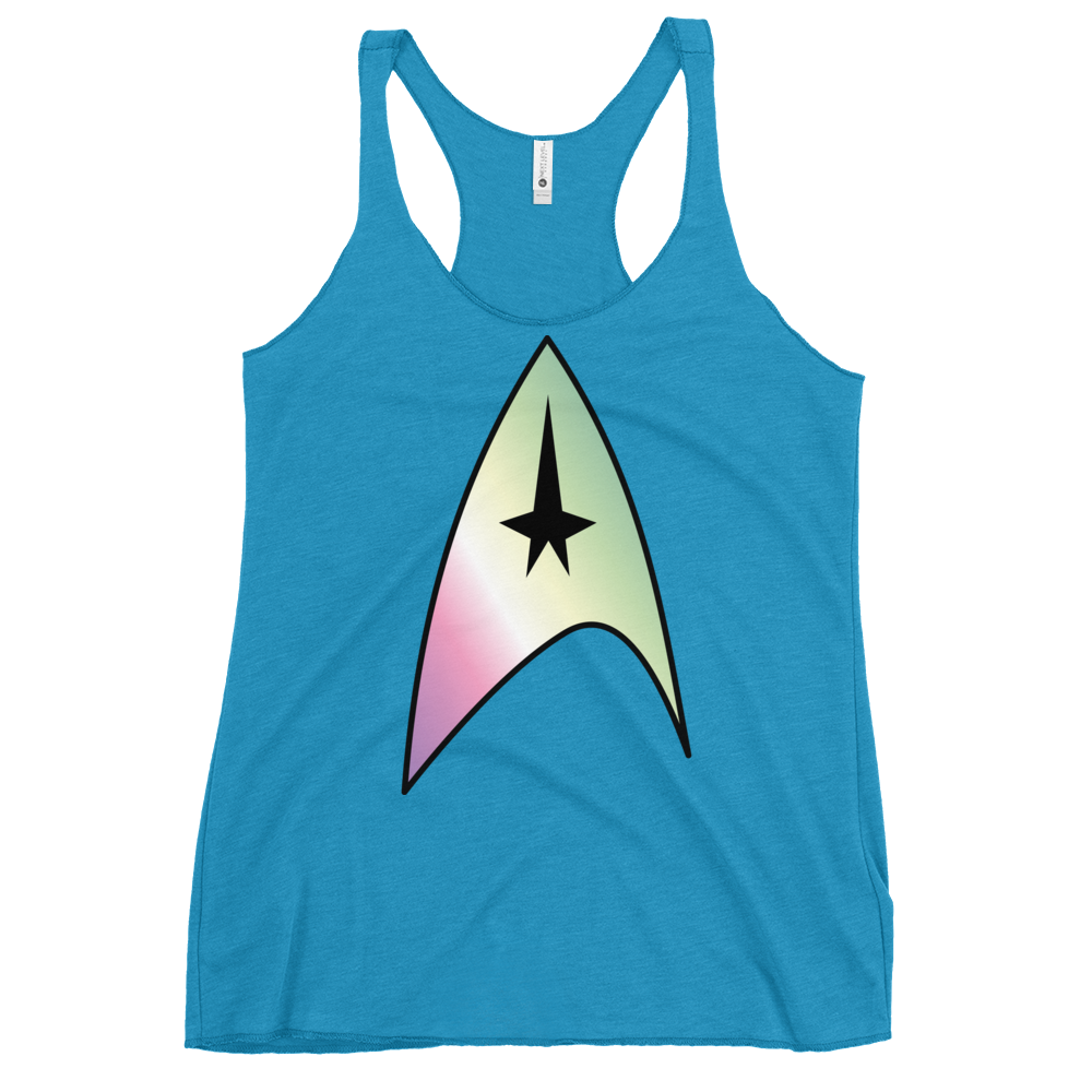 Starfleet Insignia - Genderfae Pride Women's Racerback Tank