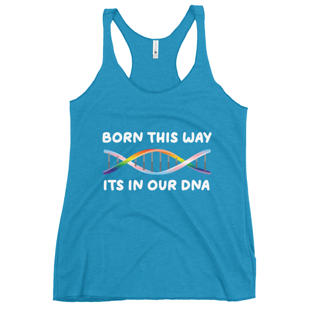 Born This Way - Rainbow/Trans Women's Racerback Tank