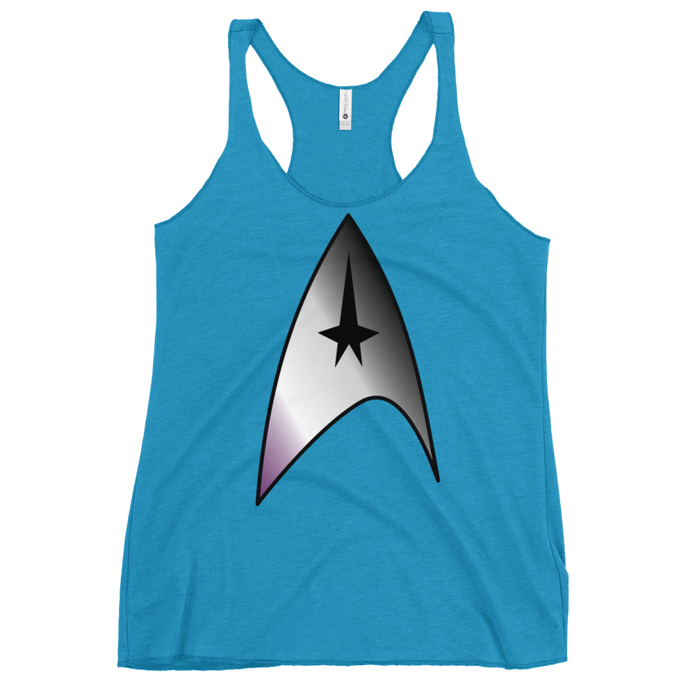 Starfleet Insignia - Asexual/Demisexual Pride Women's Racerback Tank