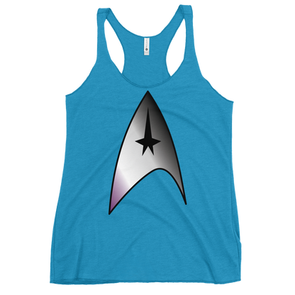 Starfleet Insignia - Asexual/Demisexual Pride Women's Racerback Tank