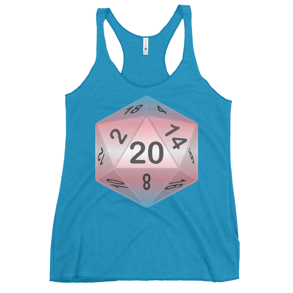 Pride Dice - Transgender Women's Racerback Tank