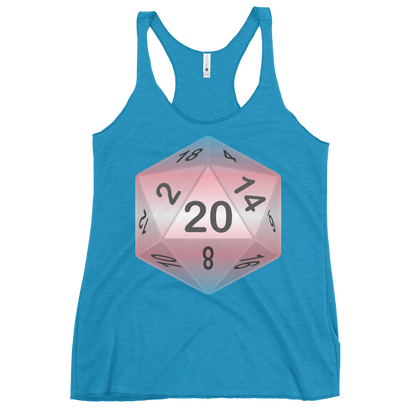 Pride Dice - Transgender Women's Racerback Tank