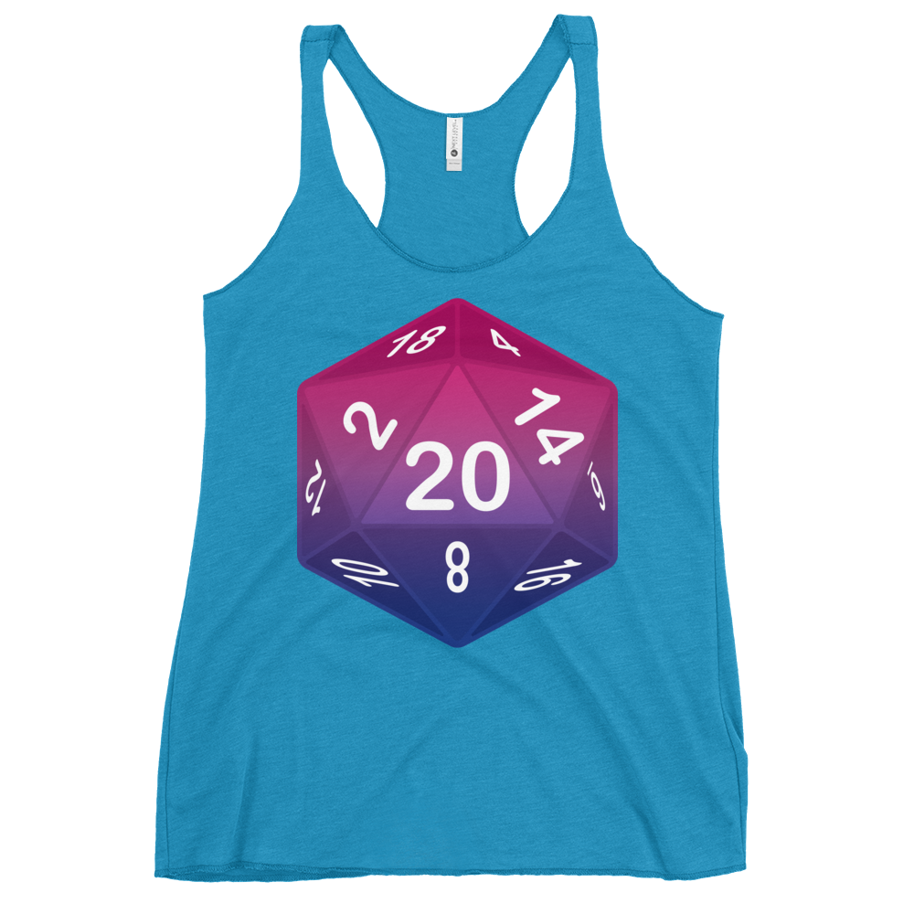 Pride Dice - Bisexual Women's Racerback Tank