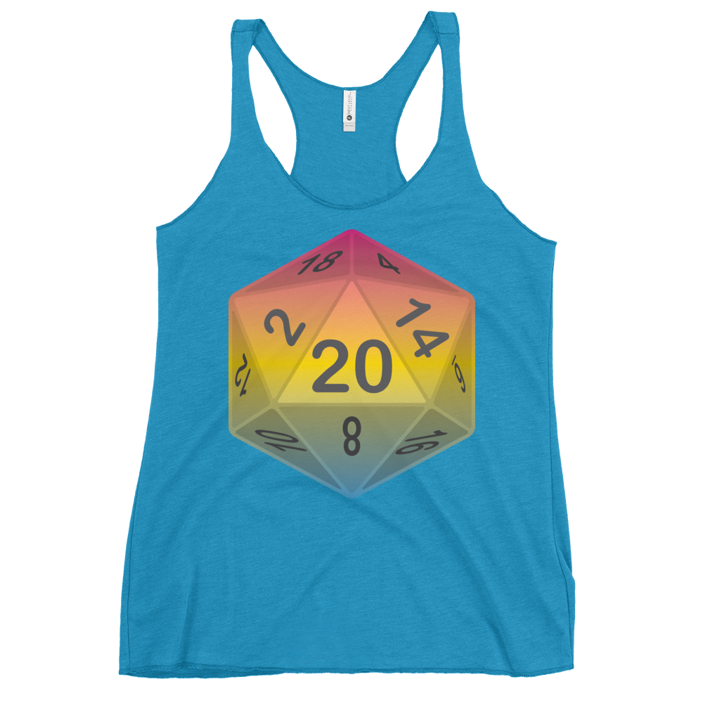 Pride Dice - Pansexual Women's Racerback Tank