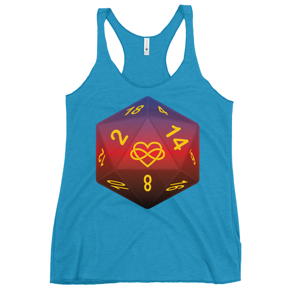 Pride Dice - Polyamory Women's Racerback Tank