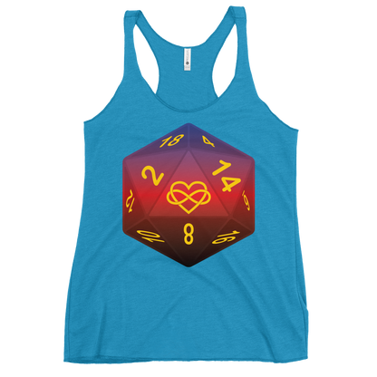 Pride Dice - Polyamory Women's Racerback Tank