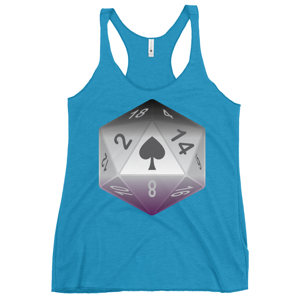 Pride Dice - Asexual Women's Racerback Tank