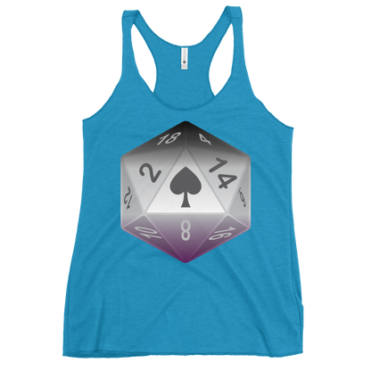 Pride Dice - Asexual Women's Racerback Tank