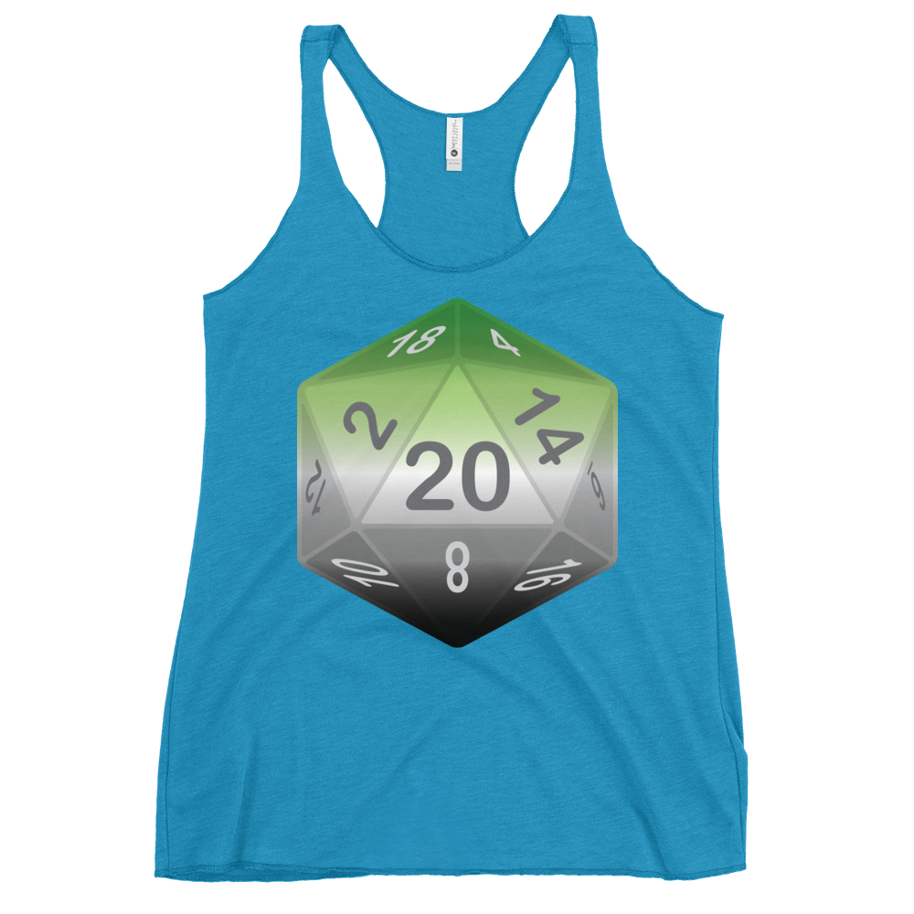 Pride Dice - Aromantic Women's Racerback Tank