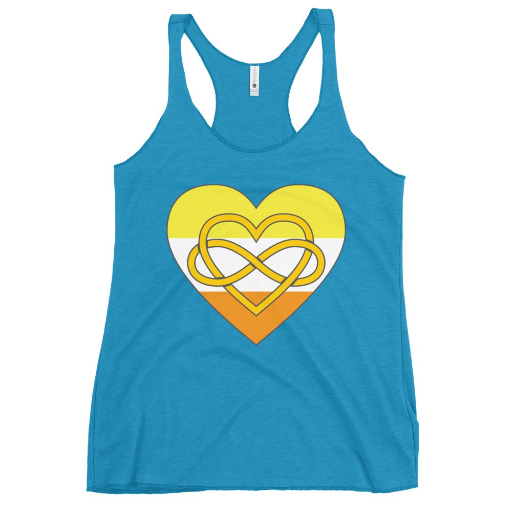 Polyamory Infinity Heart Maverique Pride Women's Racerback Tank