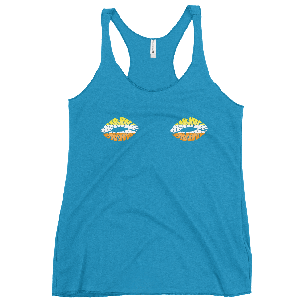 Maverique Boob Kisses Women's Racerback Tank