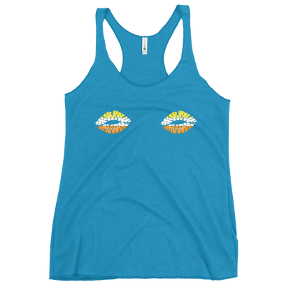 Maverique Boob Kisses Women's Racerback Tank